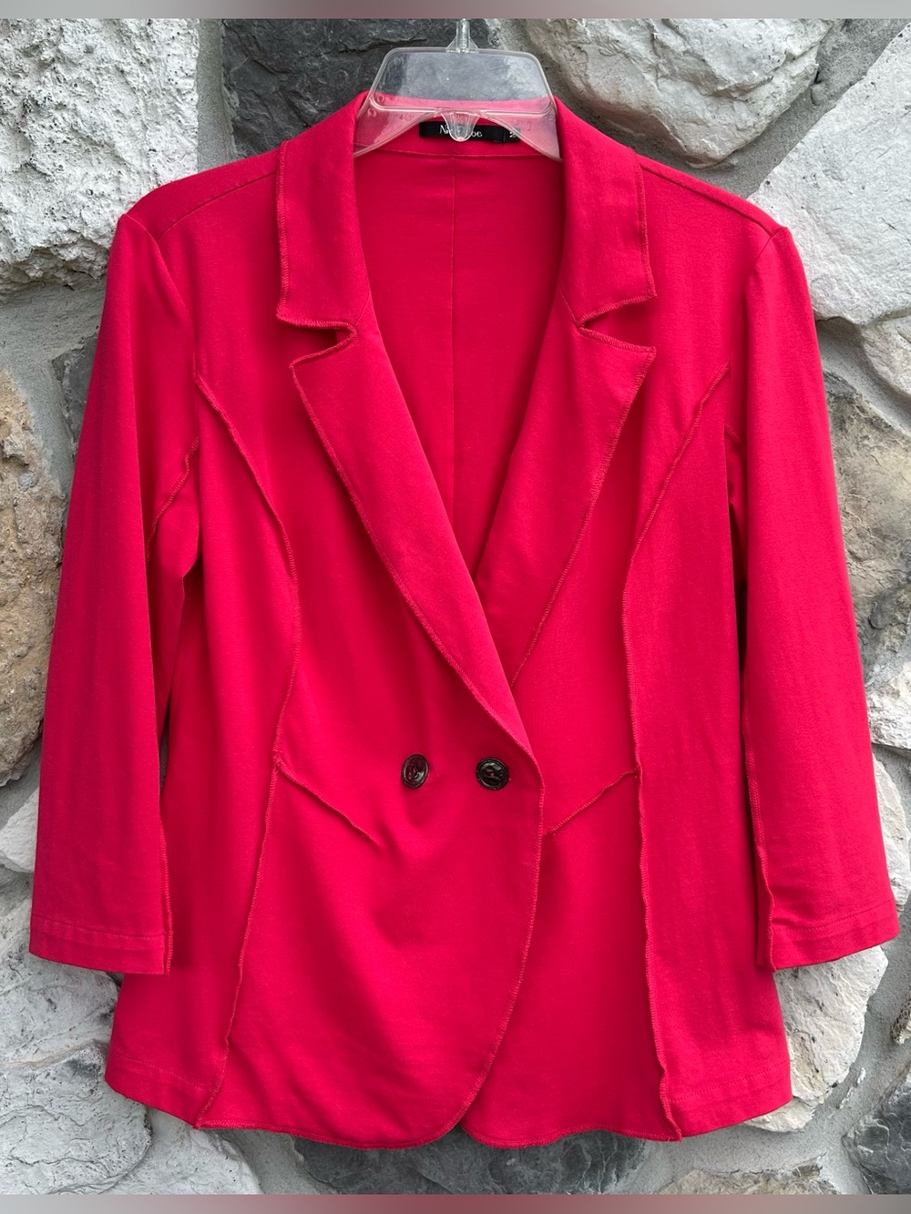 Nic + Zoe Blazer Size M Pink Soft Stretchy Cotton Feminine Casual Career Modern